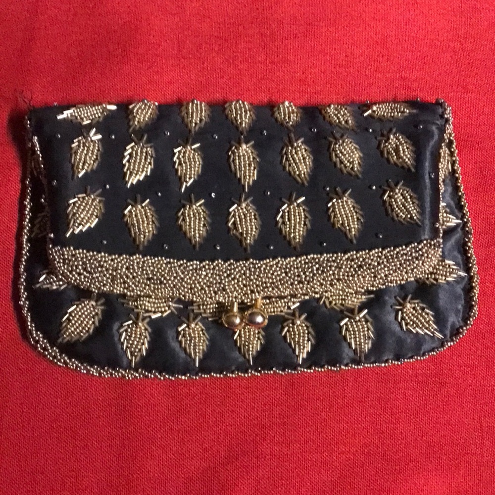 Vintage Beaded Clutch Bag